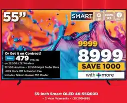HiFi Corp 55-Inch Smart QLED 4K-55Q60D offer