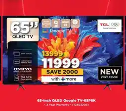 HiFi Corp 65-Inch QLED Google TV-65P8K offer