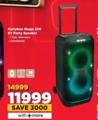 HiFi Corp Partybox Stage 320 BT Party Speaker offer