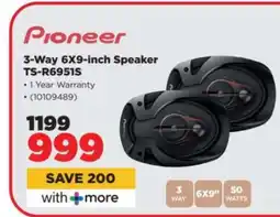 HiFi Corp Pioneer 3-Way 6X9-inch Speaker TS-R6951S offer