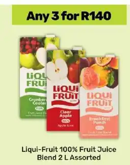 Game Liqui Fruit 100% Fruit Juice Blend 2 L Assorted offer