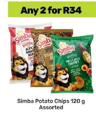 Game Simba Potato Chips 120 g Assorted offer