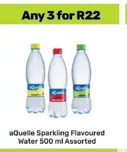 Game aQuelle Sparkling Flavoured Water 500 ml Assorted offer