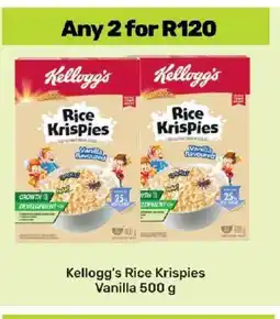 Game Kellogg's Rice Krispies Vanilla 500 g offer