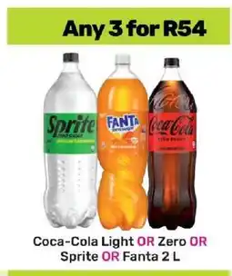 Game Coca-Cola Light OR Zero OR Sprite OR Fanta 2 L offer
