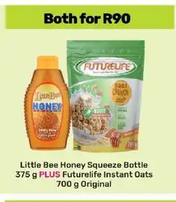 Game Little Bee Honey Squeeze Bottle 375 g PLUS Futurelife Instant Oats 700 g Original offer