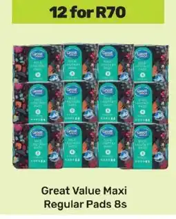 Game Great Value Maxi Regular Pads 8s offer