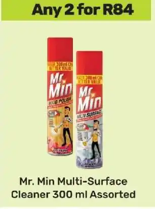 Game Mr. Min Multi-Surface Cleaner 300 ml Assorted offer