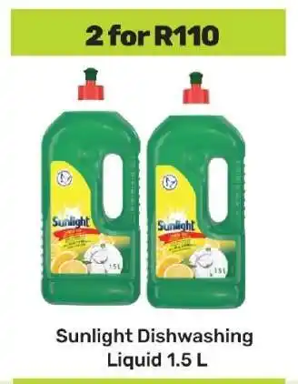 Game Sunlight Dishwashing Liquid 1.5 L offer
