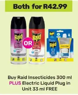 Game Raid Insecticides 300 ml + Electric Liquid Plug in Unit 33 ml offer