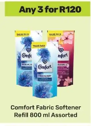 Game Comfort Fabric Softener Refill 800 ml Assorted offer