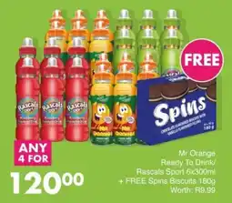 Save Hyper Mr Orange Ready To Drink/ Rascals Sport offer