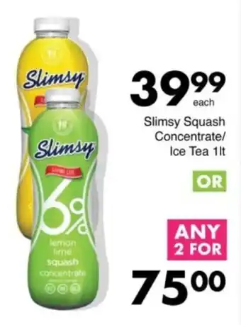 Save Hyper Slimsy Squash Concentrate/ Ice Tea offer