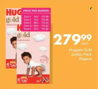 Save Hyper Huggies Gold Jumbo Pack Diapers offer