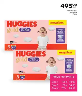 Save Hyper Huggies Gold Mega Box Pants offer