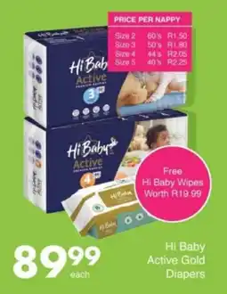 Save Hyper Hi Baby Active Gold Diapers offer