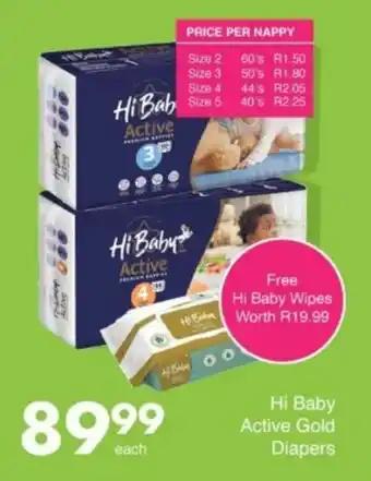 Save Hyper Hi Baby Active Gold Diapers offer