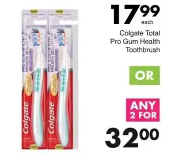 Save Hyper Colgate Total Pro Gum Health Toothbrush offer