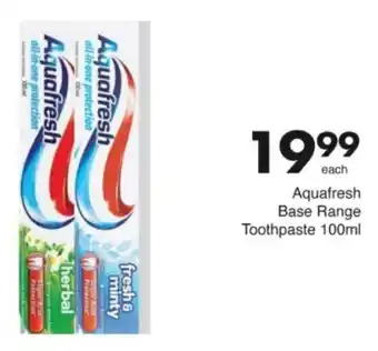 Save Hyper Aquafresh Base Range Toothpaste offer