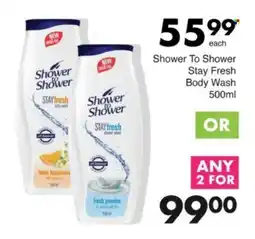 Save Hyper Shower To Shower Stay Fresh Body Wash offer