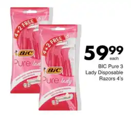 Save Hyper BIC Pure 3 Lady Disposable Razors offer