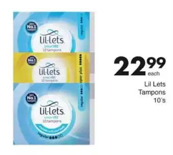 Save Hyper Lil Lets Tampons offer