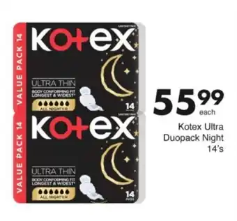 Save Hyper Kotex Ultra Duopack Night offer