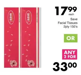 Save Hyper Save Facial Tissues 2ply offer