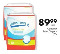 Save Hyper Certainty Adult Diapers offer