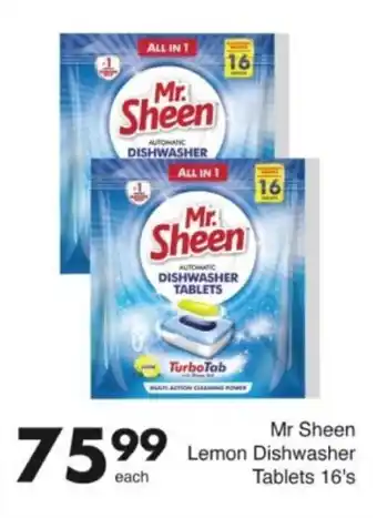 Save Hyper Mr Sheen Lemon Dishwasher Tablets offer