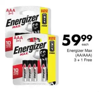 Save Hyper Energizer Max AA/AAA offer