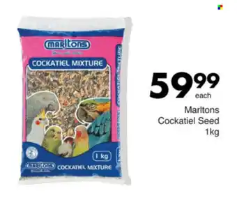 Save Hyper Marltons Cockatiel Seed offer