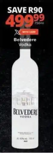 Checkers Belvedere Vodka offer