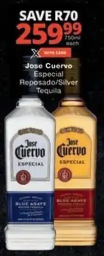 Checkers Jose Cuervo Especial Reposado/ Silver Tequila offer