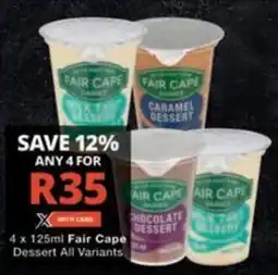 Checkers Fair Cape Dessert All Variants offer