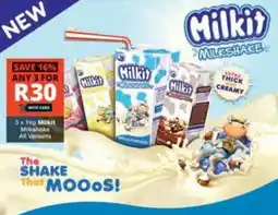 Checkers Milkit Milkshake All Variants offer