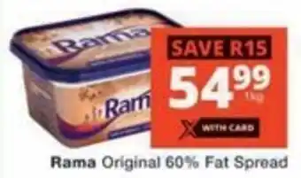 Checkers Rama Original 60% Fat Spread offer