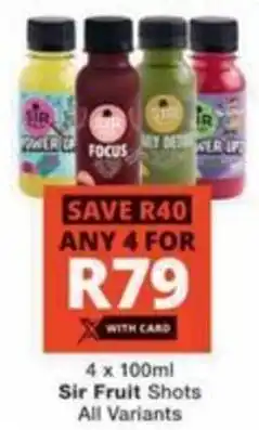 Checkers Sir Fruit Shots All Variants offer