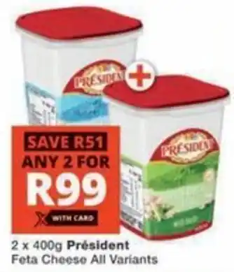 Checkers Président Feta Cheese All Variants offer