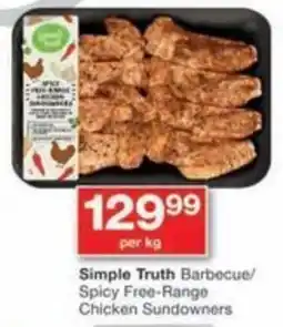 Checkers Simple Truth Barbecue/ Spicy Free-Range Chicken Sundowners offer