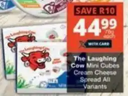 Checkers The Laughing Cow Mini Cubes Cream Cheese Spread All Variants offer