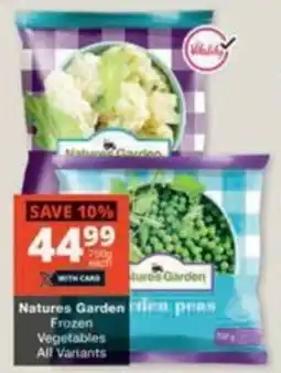 Checkers Natures Garden Frozen Vegetables offer