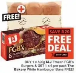 Checkers I&J Frozen FGB's Burgers offer