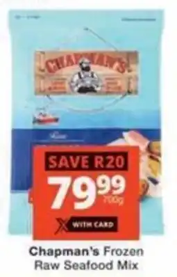 Checkers Chapman's Frozen Raw Seafood Mix offer