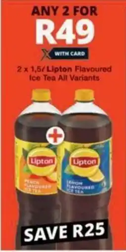Checkers Lipton Flavoured Ice Tea All Variants offer