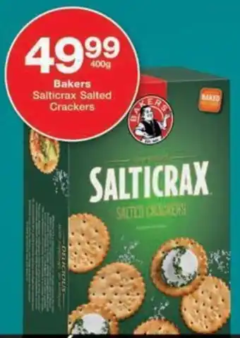 Checkers Bakers Salticrax Salted Crackers offer