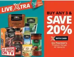 Checkers Ina Paarman's Product Range offer