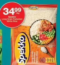 Checkers Spekko Long Grain Parboiled White Rice offer