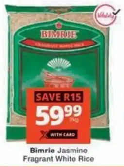 Checkers Bimrie Jasmine Fragrant White Rice offer