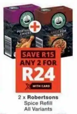 Checkers Robertsons Spice Refill All Variants offer